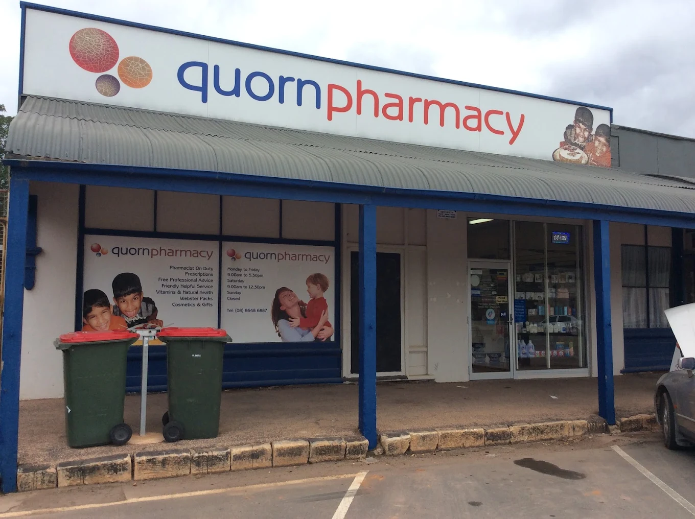 Quorn Pharmacy storefront and main pharmacy location in Quorn SA